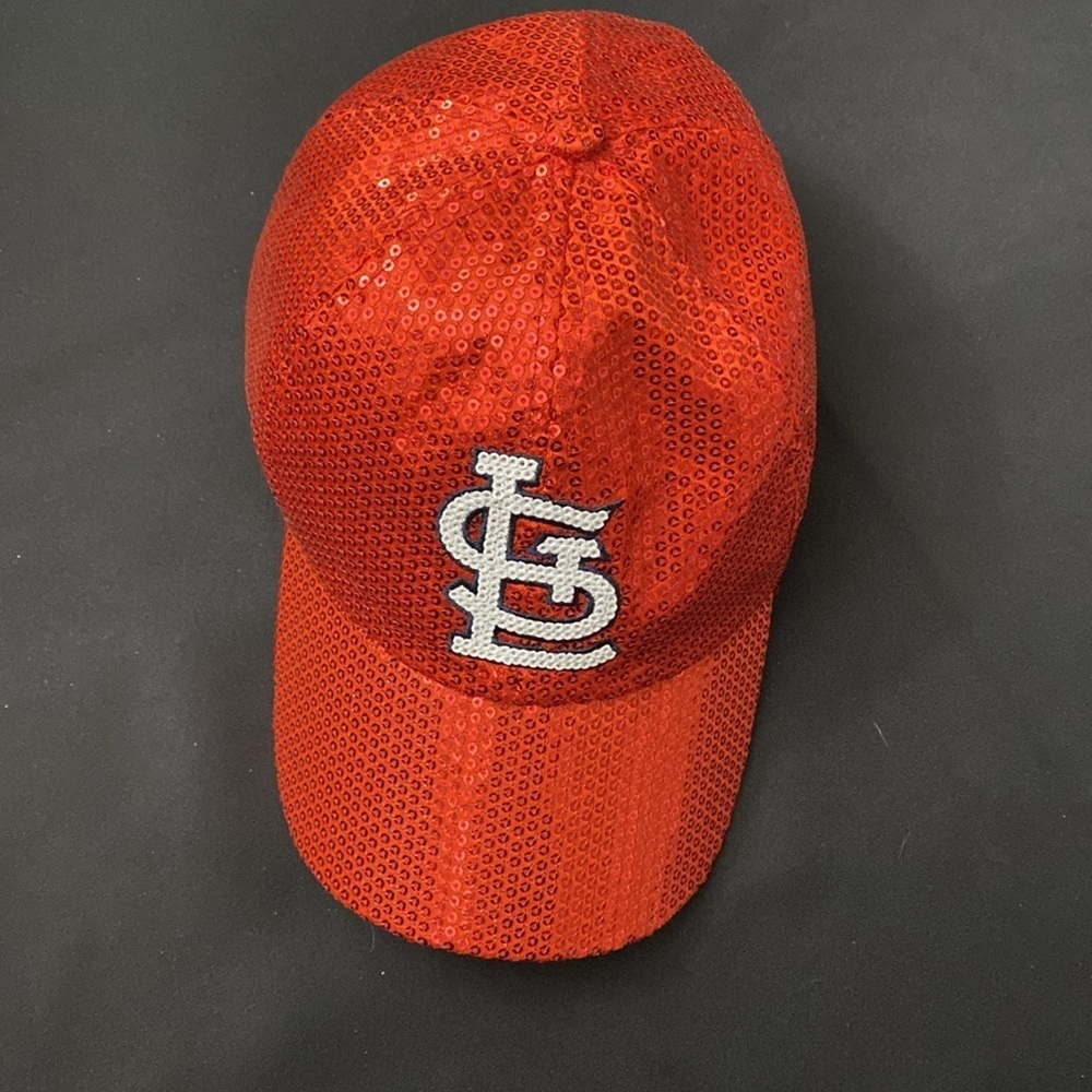St. Louis Cardinals 47 Brand LIMITED EDITION BLING SEQUIN SPARKLE HAT MLB - Picture 6 of 12